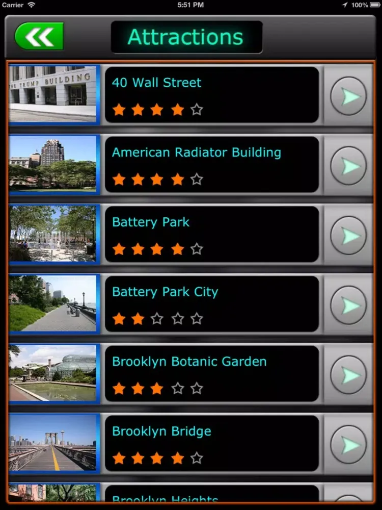 New York Offline Travel Guide iPad 应用截图