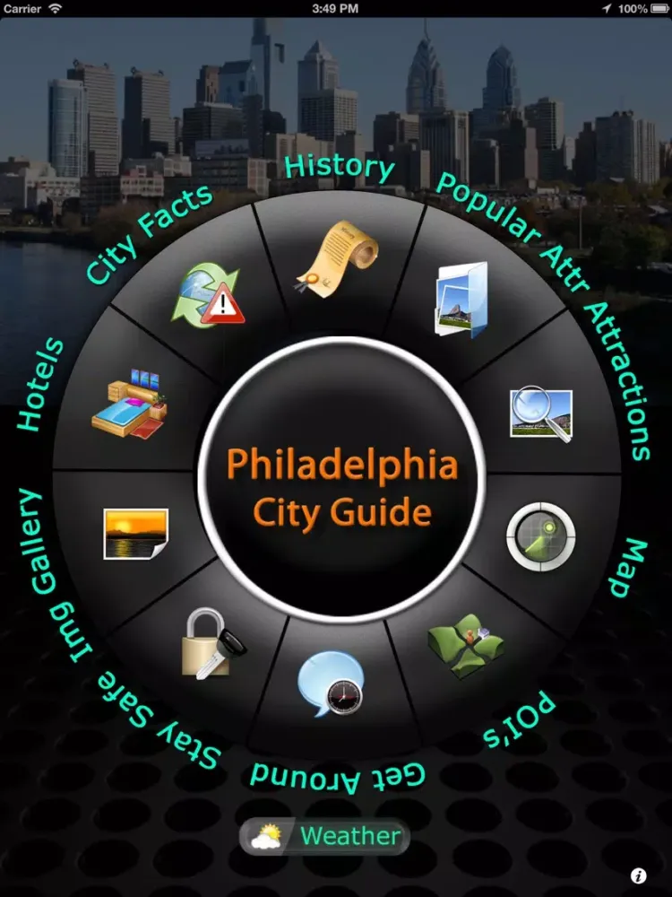 Tangkapan layar Philadelphia Offline Map Travel Guide iPad 