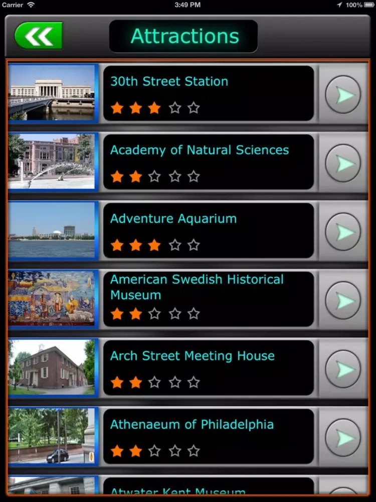 Tangkapan layar Philadelphia Offline Map Travel Guide iPad 