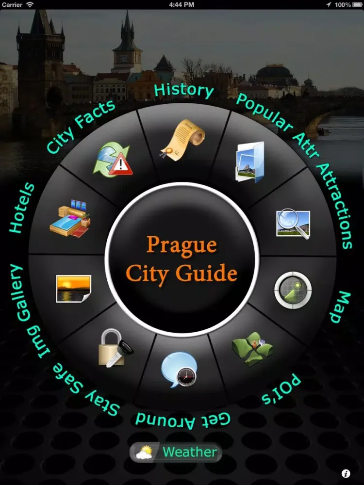 Prague Offline Map Travel Guide iPad  Screenshots