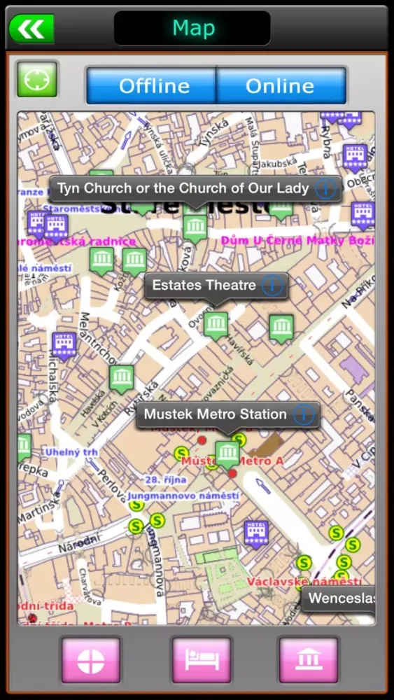 Prague Offline Map Travel Guide Screenshots