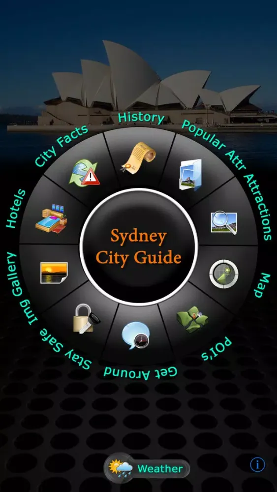 Sydney Offline Travel Guide Screenshots