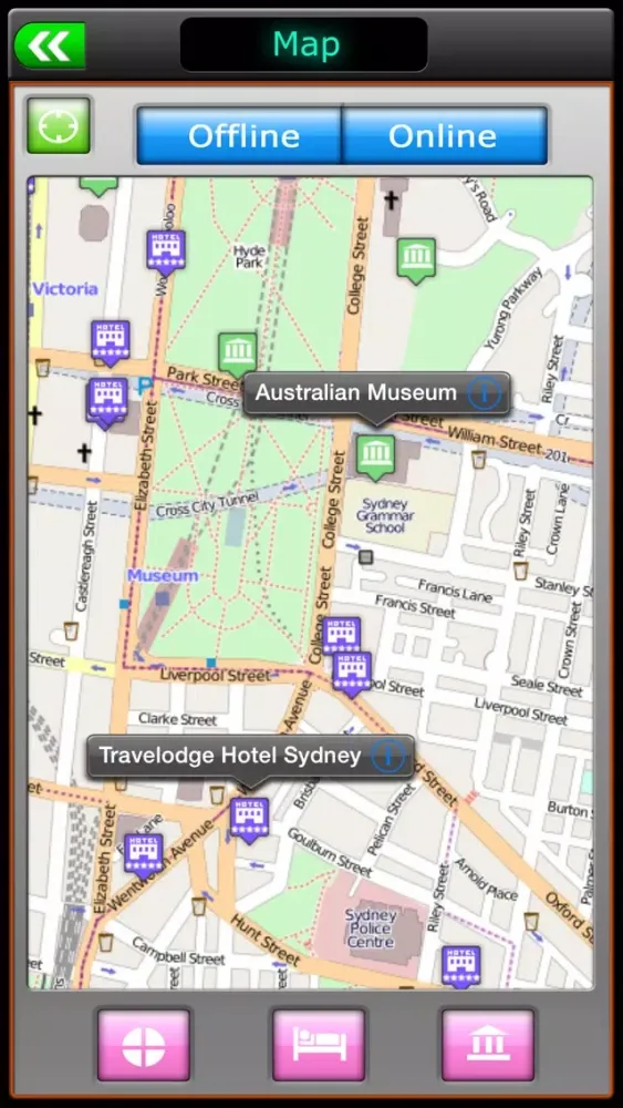Sydney Offline Travel Guide Screenshots