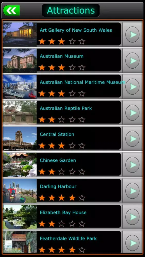 Sydney Offline Travel Guide Screenshots