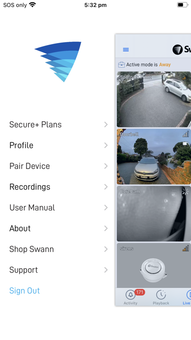 Ảnh chụp màn hình của Swann Security