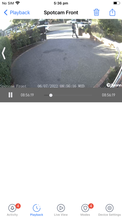 Ảnh chụp màn hình của Swann Security