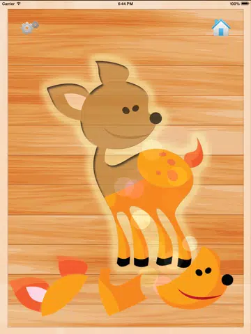 Capturas de tela do Animal Kingdom Fun Puzzle Woozzle iPad 