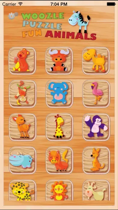Captures d'écran de Animal Kingdom Fun Puzzle Woozzle