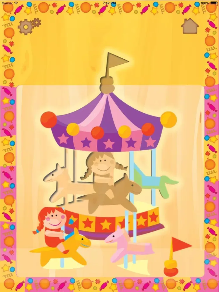 Ảnh chụp màn hình của Theme Park Fun Puzzle Woozzle iPad