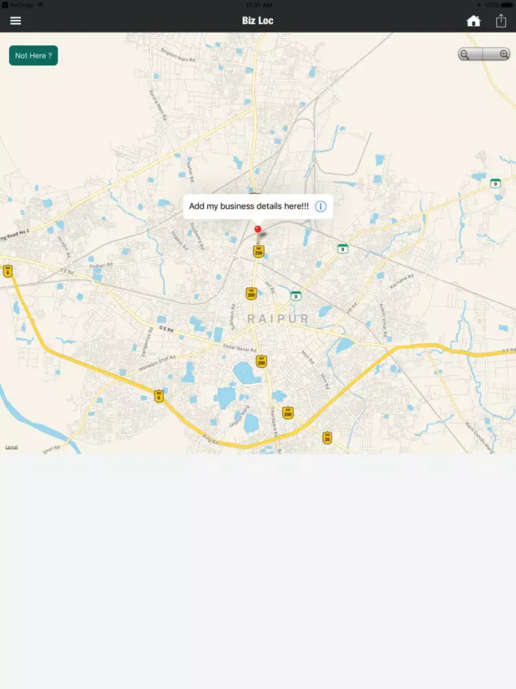 Biz Loc iPad  Screenshots