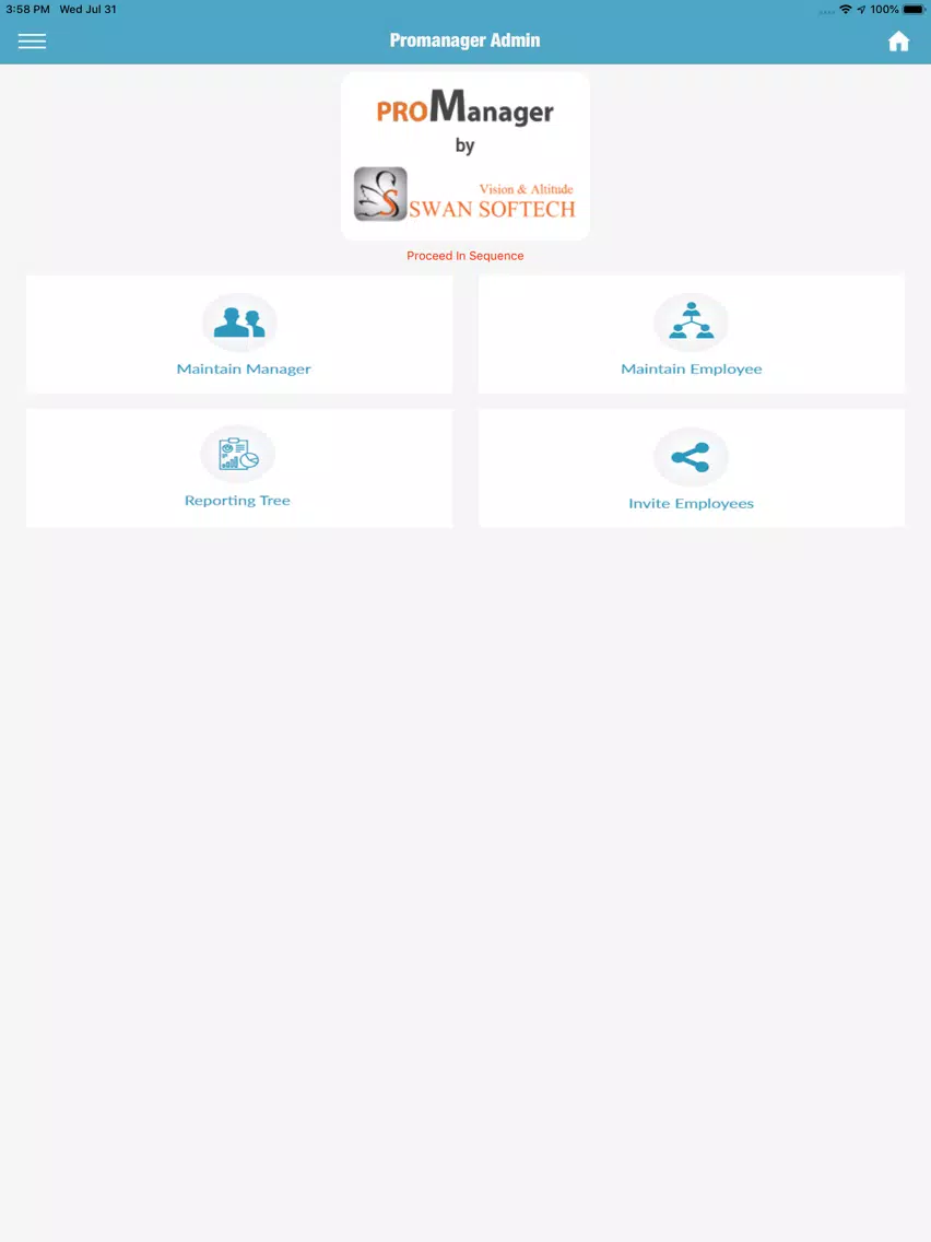 تصاویر Promanager Admin iPad 