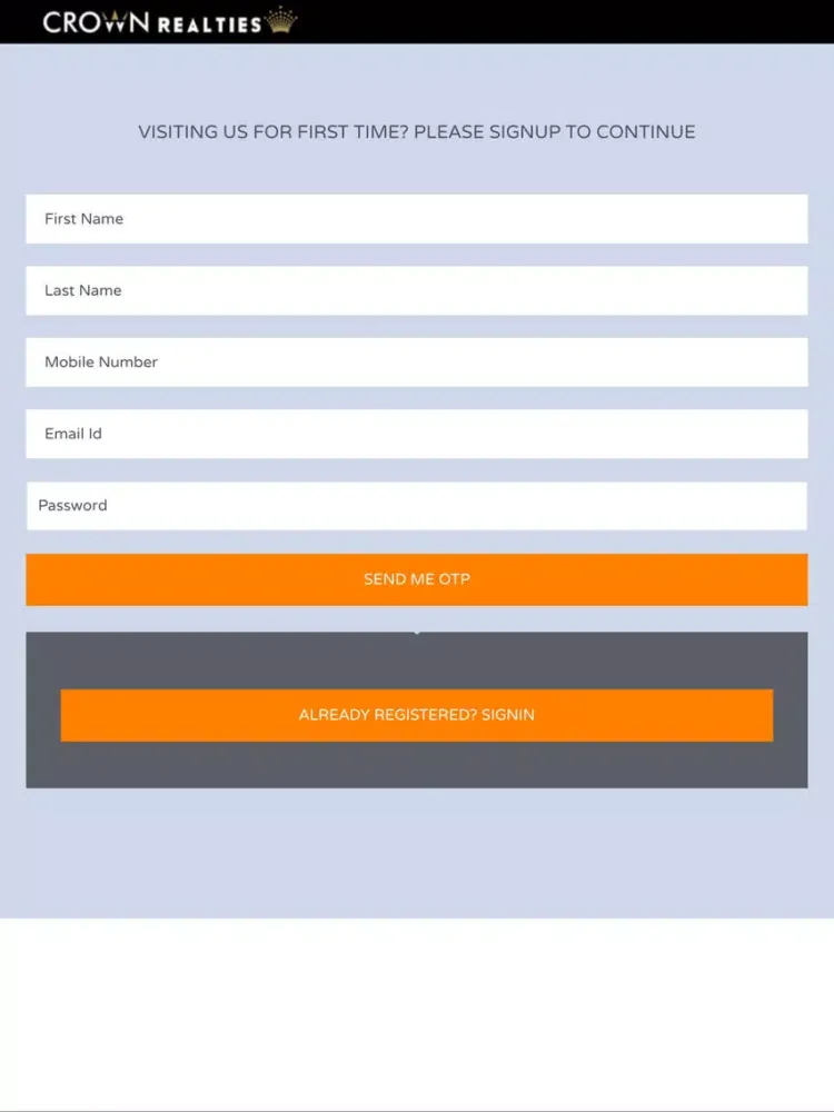 Crown Realties iPad  Screenshots