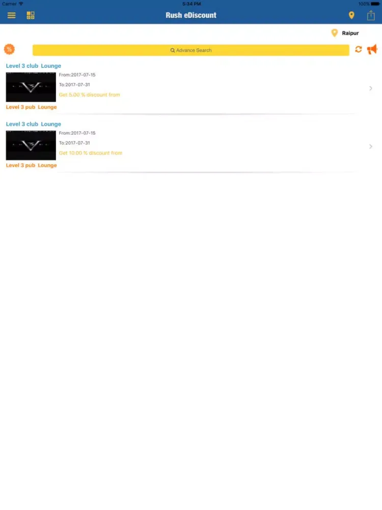 Captures d'écran de Rush eDiscount iPad 
