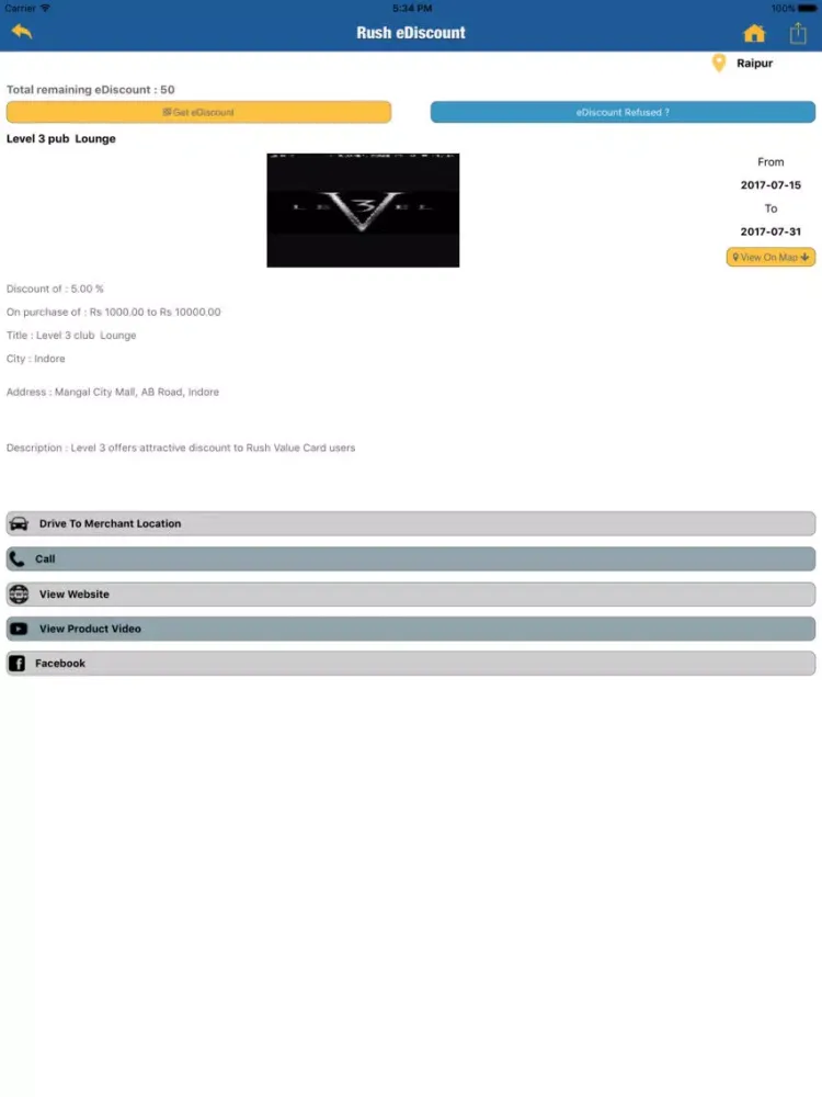 Captures d'écran de Rush eDiscount iPad 