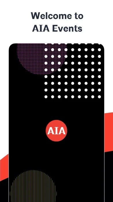 ภาพหน้าจอของ AIA Events