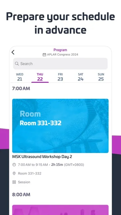 ภาพหน้าจอของ APLAR 2024 - Event App