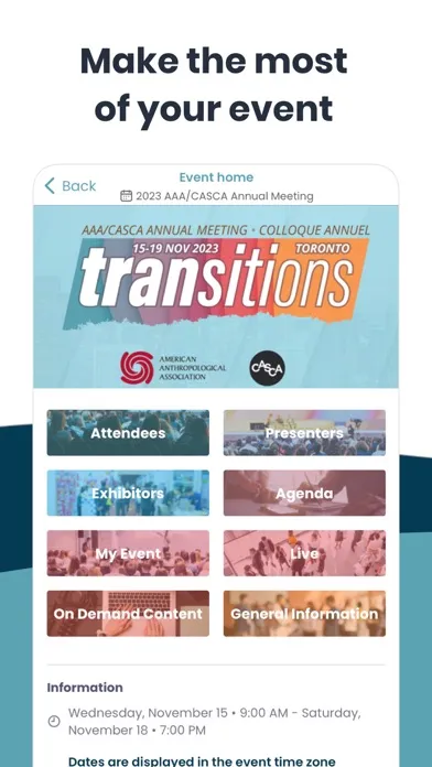 Скриншоты 2024 AAA Annual Meeting