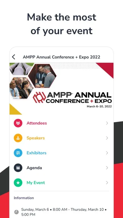 AMPP Annual Conference App スクリーンショット