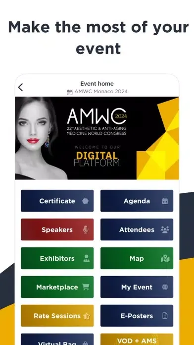 AMWC App Ekran Görüntüleri