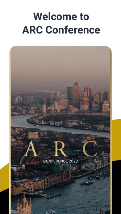 Capturas de tela do ARC - Conference App