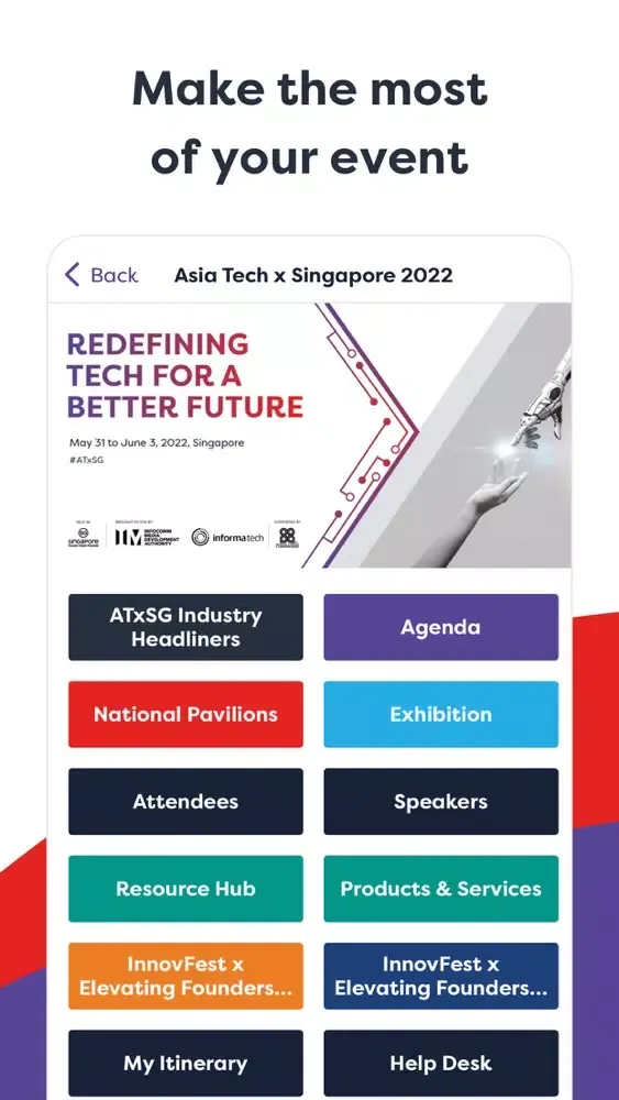 ภาพหน้าจอของ Asia Tech x Singapore