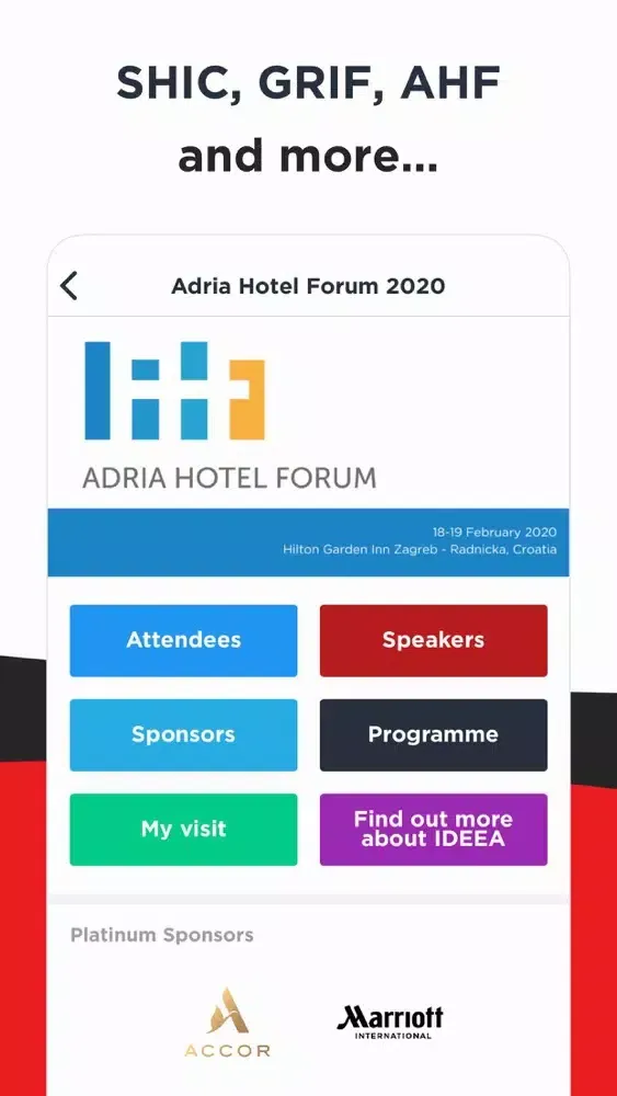 Screenshot di Bench Events 2020