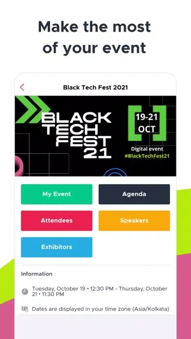 Screenshot di BlackTechFest