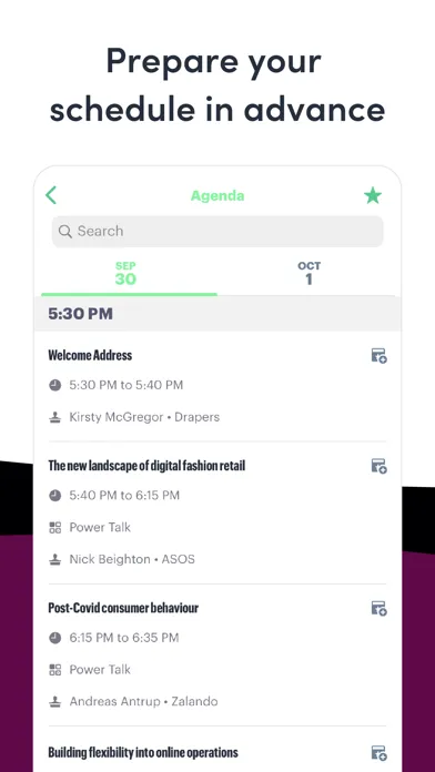 Drapers Events Screenshots