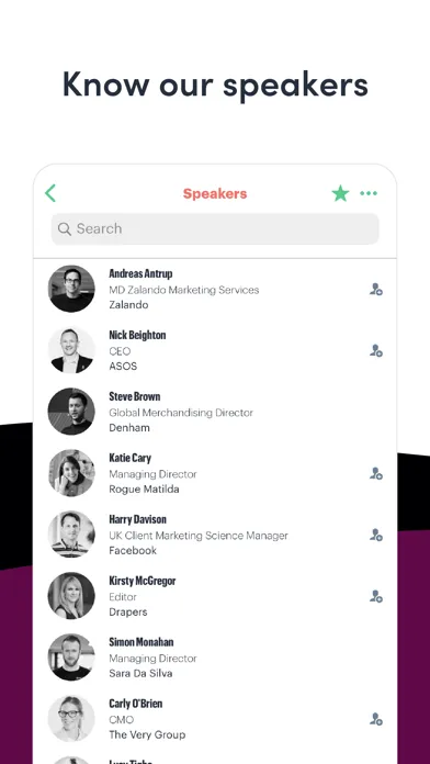 Drapers Events Screenshots