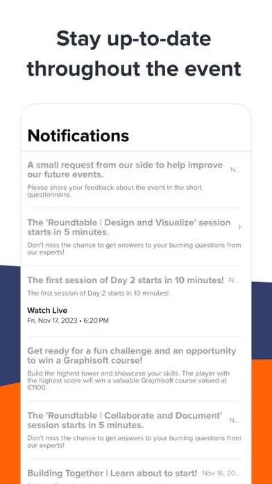Graphisoft Events سکرین شاٹس