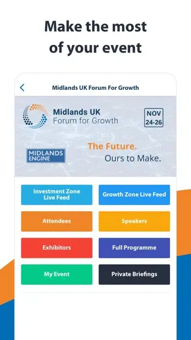 Capturas de pantalla de Midlands UK Forum for Growth