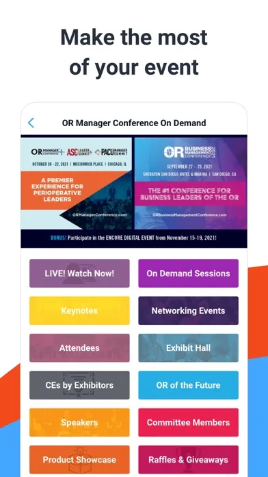 OR Manager Events Screenshots