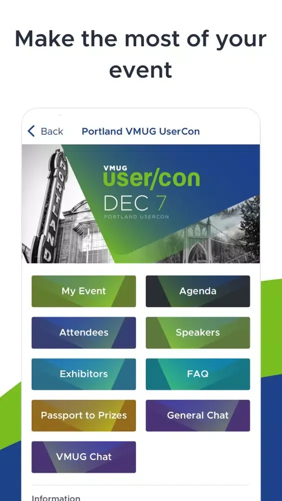 Tangkapan layar Portland VMUG UserCon