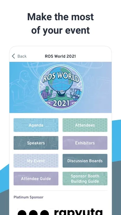 Captures d'écran de ROS World 2021