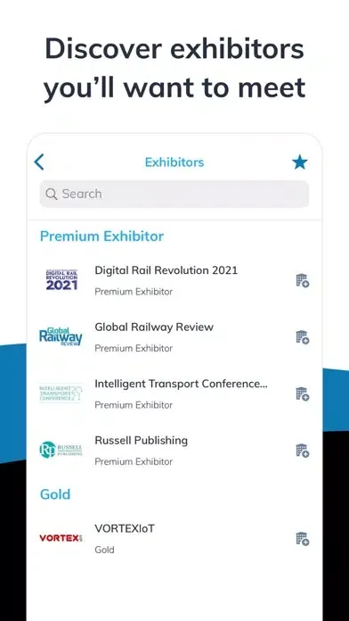 Capturas de tela do Russell Publishing Events