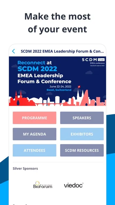 SCDM 2022 EMEA Conference Screenshots