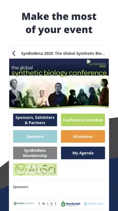 SynBioBeta Events Screenshots