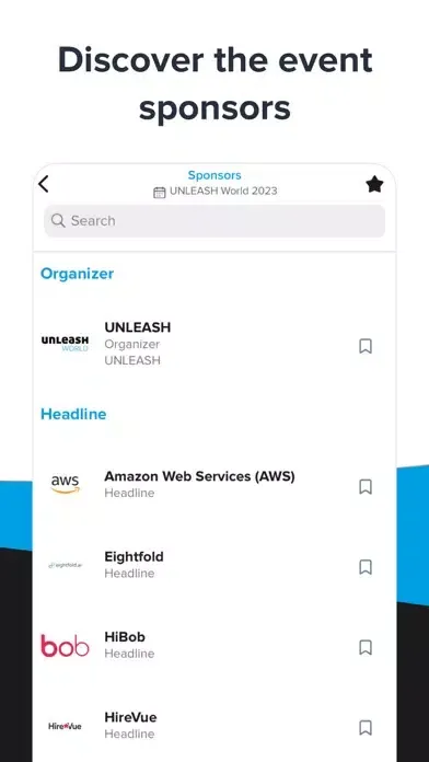 Capturas de pantalla de UNLEASH Events
