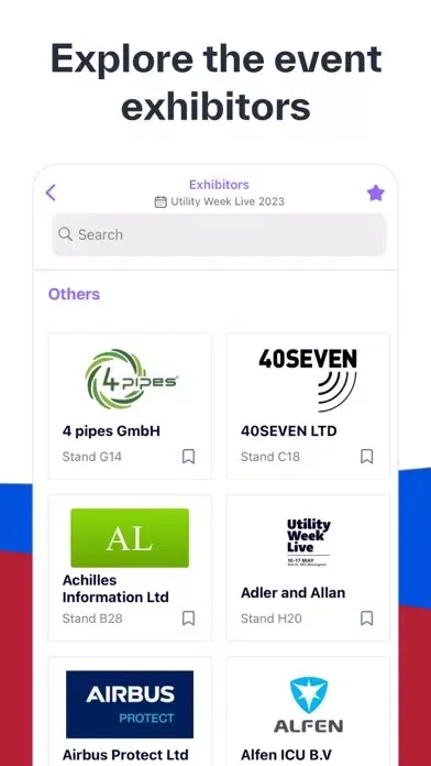 Capturas de tela do Utility Week Live 2023