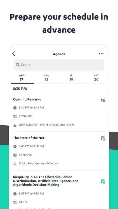 World Ethical Data Forum 2021 Screenshots