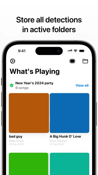 Tangkapan layar What's Playing? Song Detection