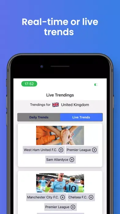 ภาพหน้าจอของ Trends Tracker: Instant Alert