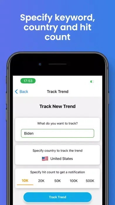 ภาพหน้าจอของ Trends Tracker: Instant Alert