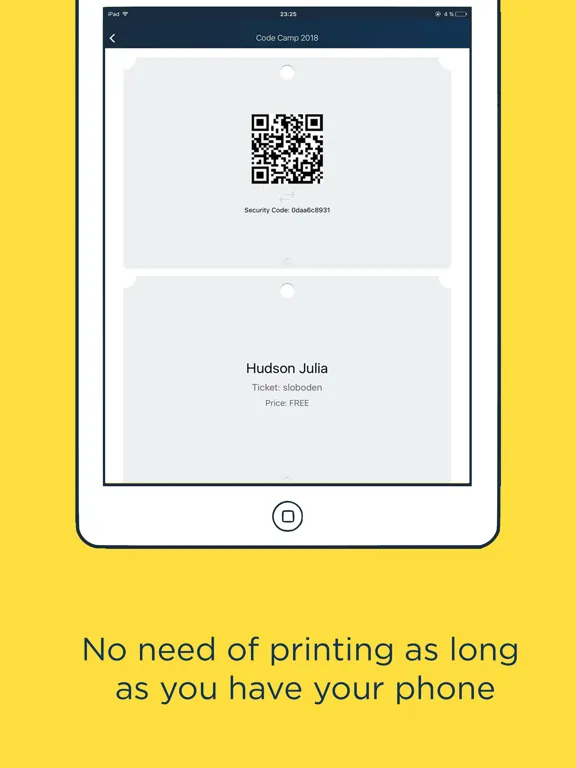 SwarmTix Event Check-In iPad  স্ক্রিনশট