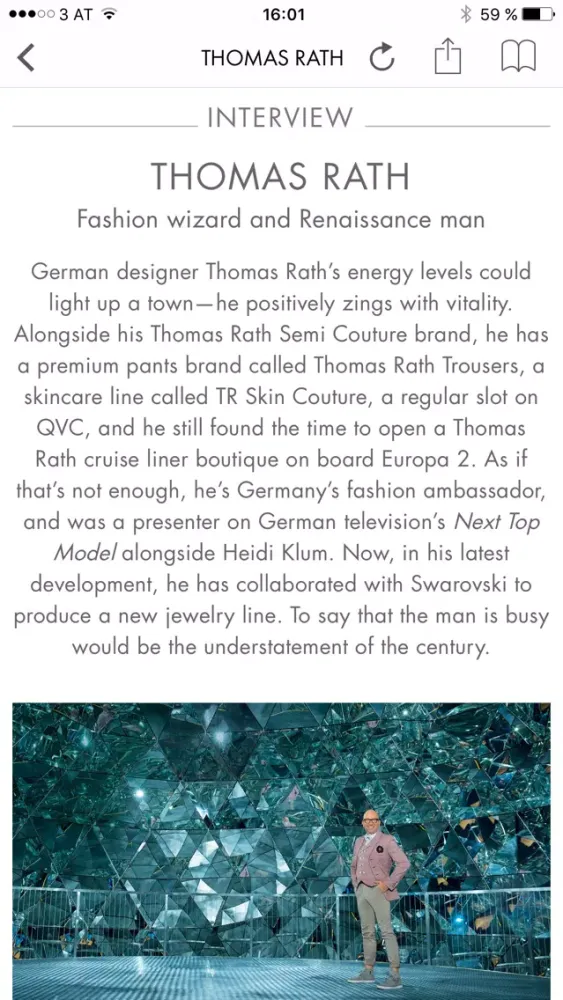 تصاویر SWAROVSKI Magazine
