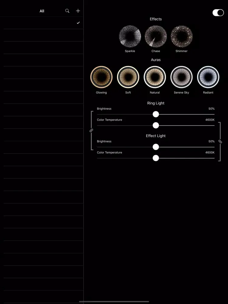 Tangkapan layar Infinite Control Showroom iPad 