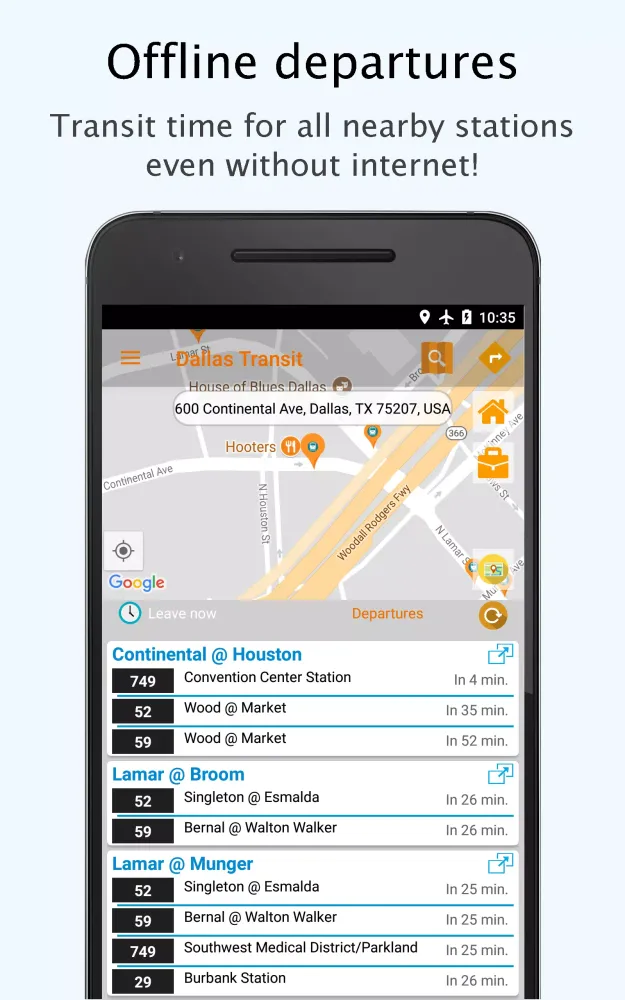 Capturas de pantalla de Dallas Public Transport