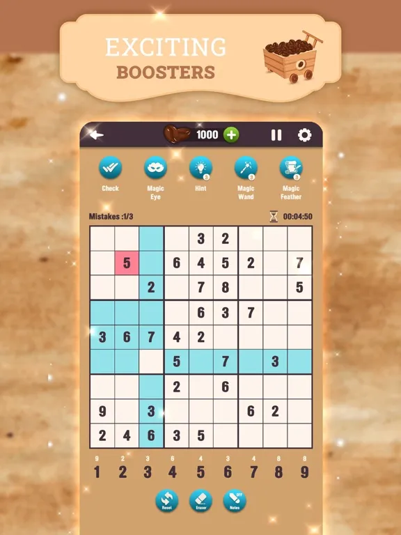 Sudoku Beans: Coffee Cafe iPad  스크린샷