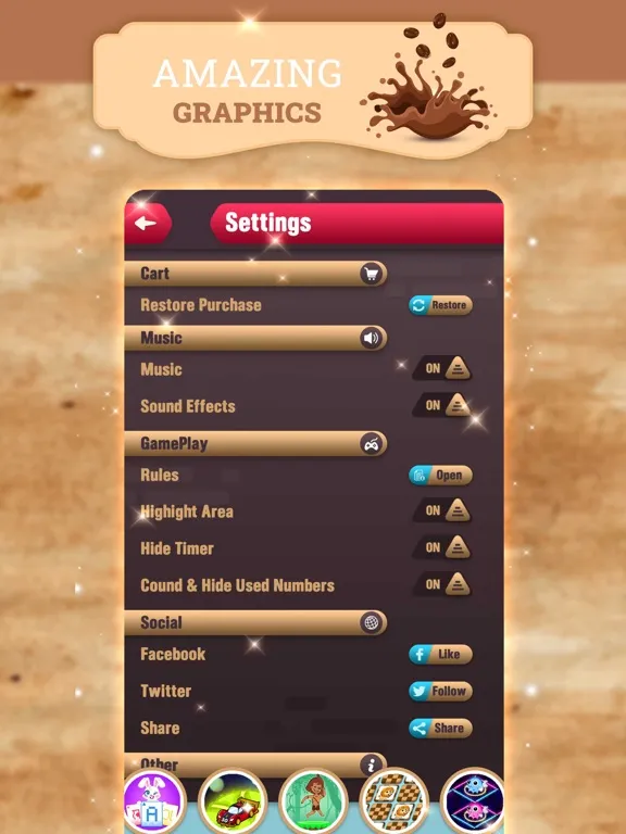 Sudoku Beans: Coffee Cafe iPad  스크린샷