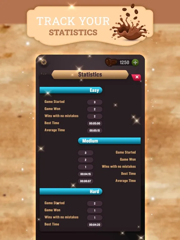 Sudoku Beans: Coffee Cafe iPad  스크린샷